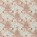 Persian Tulip in Umber/Mineral Blue by Morris & Co.