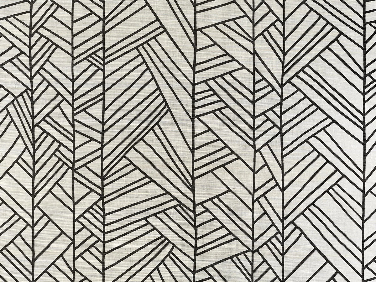 Papyrus wallpaper in Noir