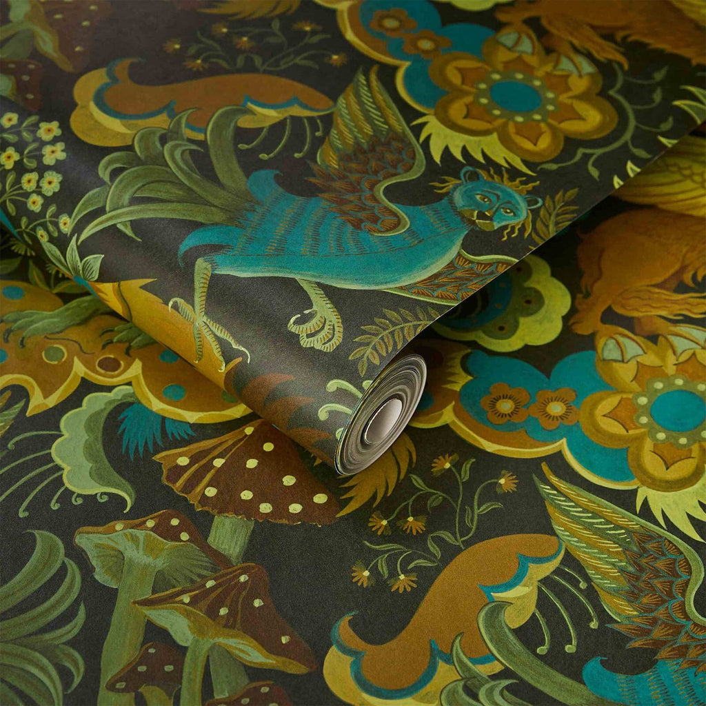 PHANTASIA Wallpaper - Emerald Green