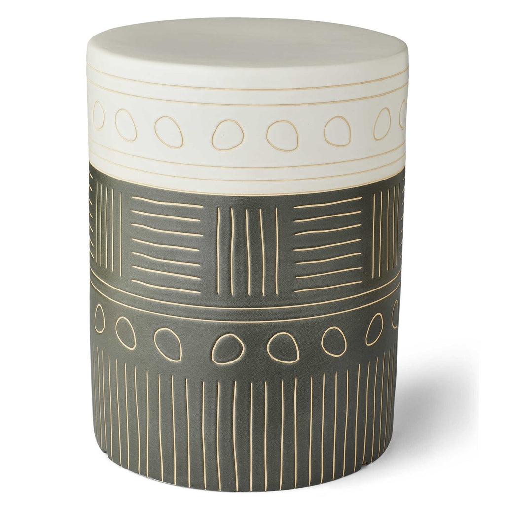 ancient script garden stool