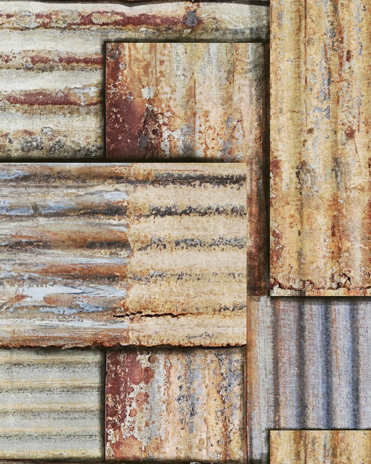 RUSTY TIN WALLPAPER