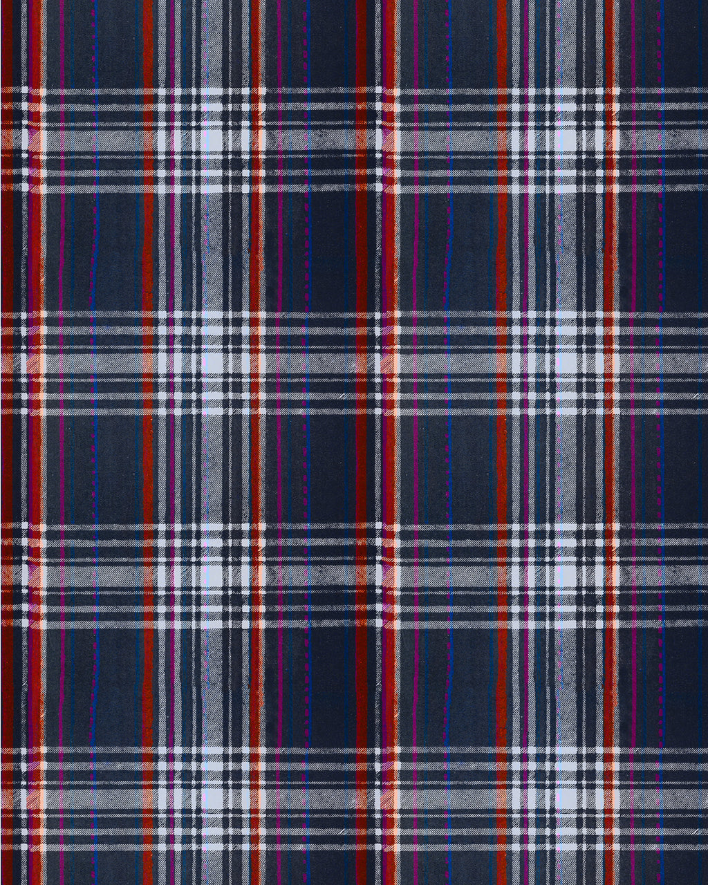 SEAPORT PLAID WALLPAPER