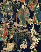 Load image into Gallery viewer, SAMURAI AND GEISHA WALLPAPER