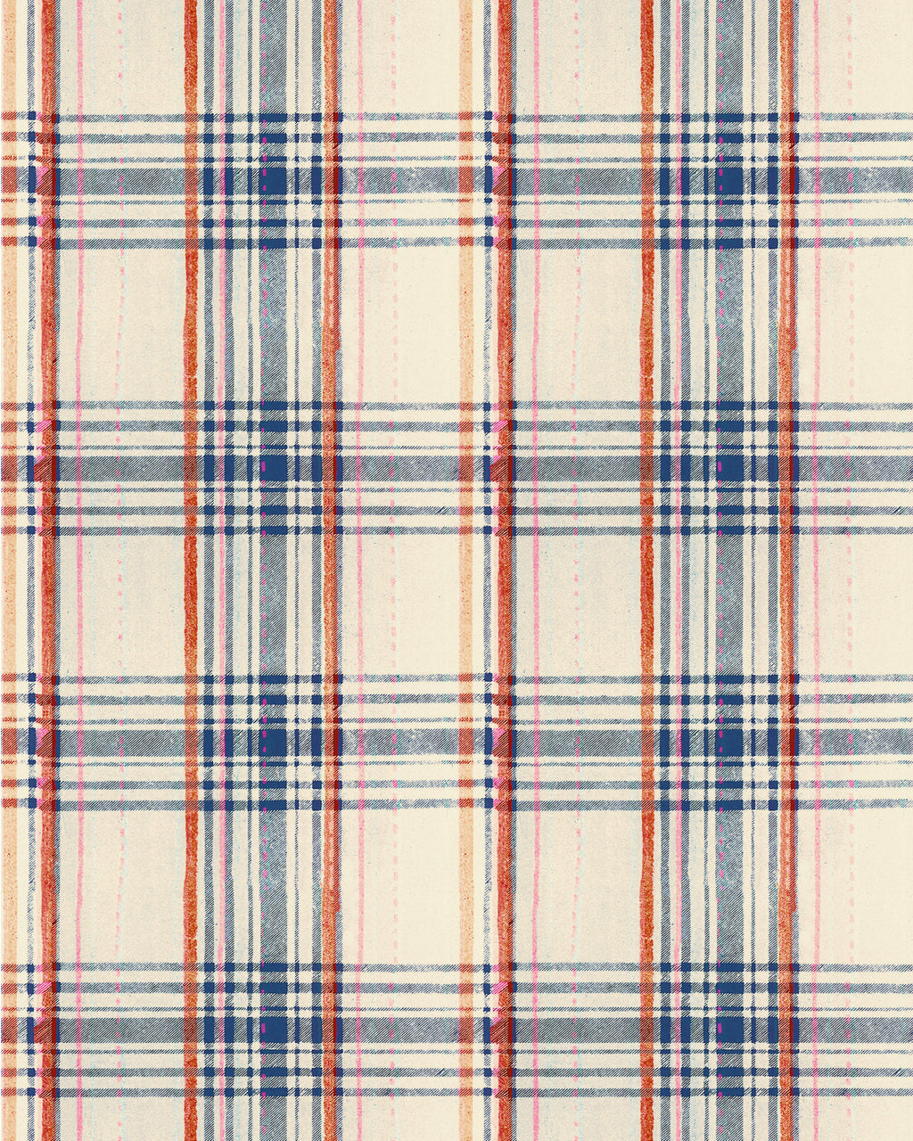 SEAPORT PLAID WALLPAPER