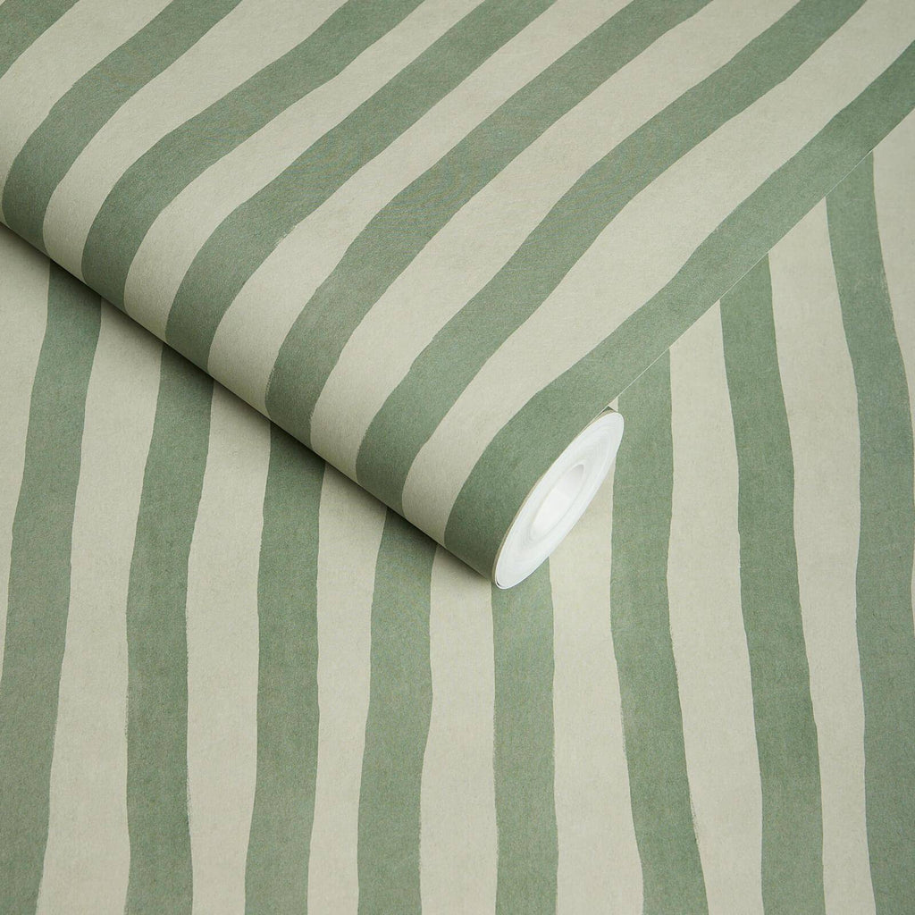 ARTIST'S STRIPE Wallpaper - Opal
