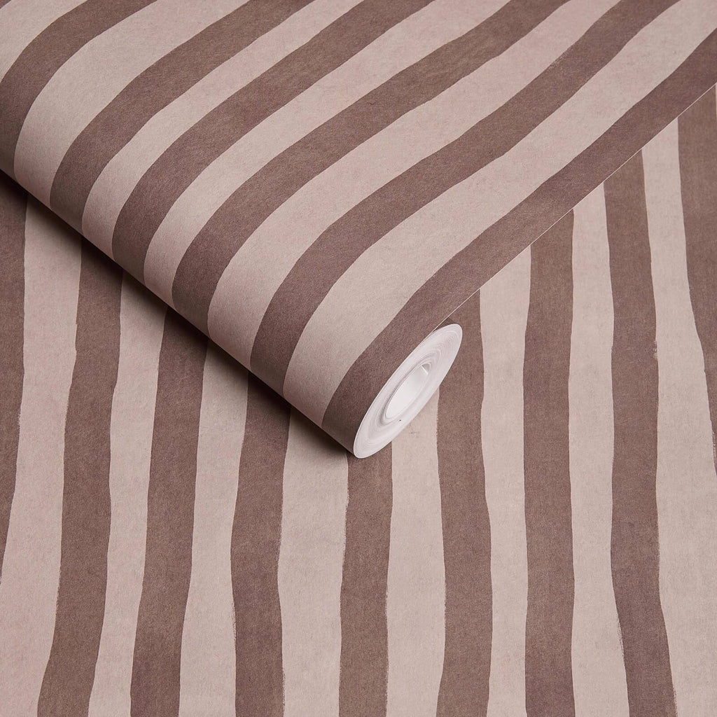 ARTIST'S STRIPE Wallpaper - Carnelian