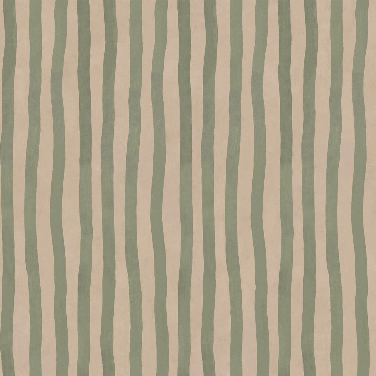 ARTIST'S STRIPE Wallpaper - Sap & Alabaster