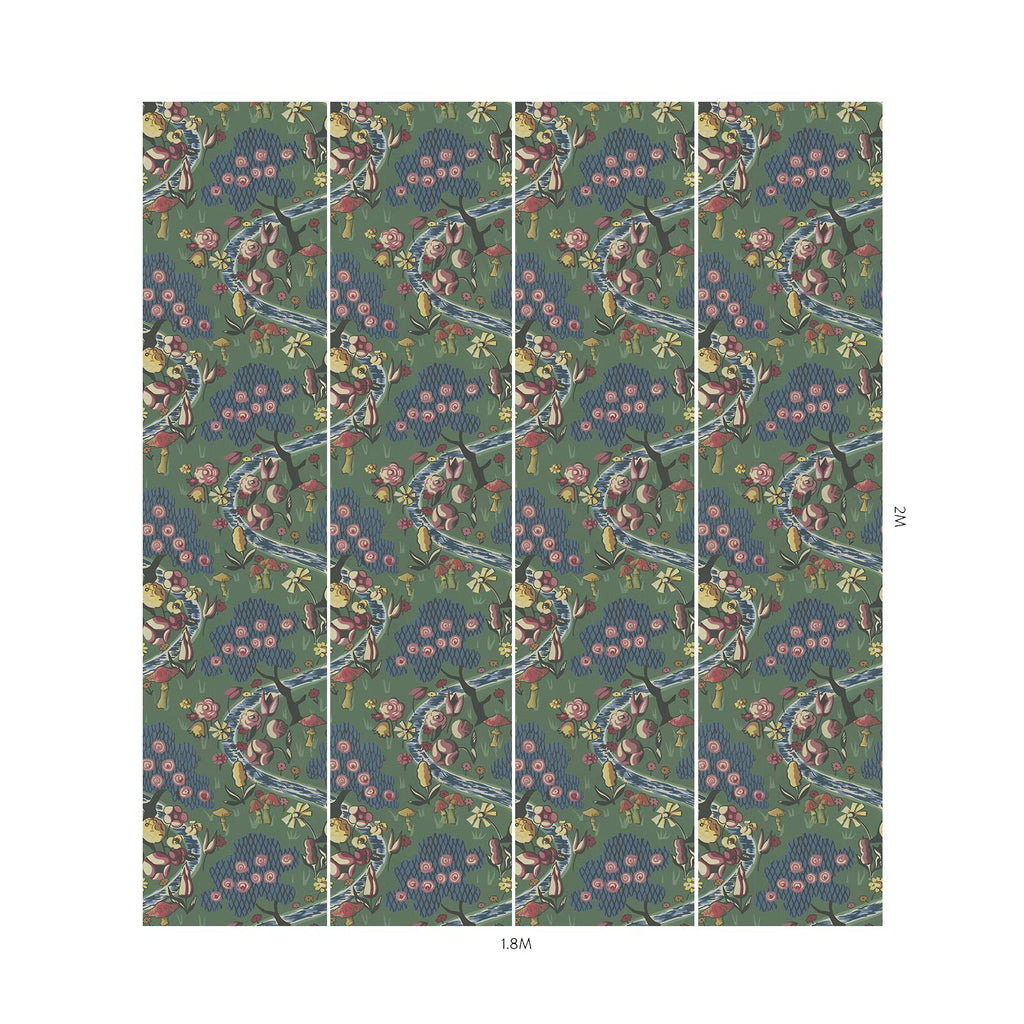 LONDON FIELDS Wallpaper - Nephrite