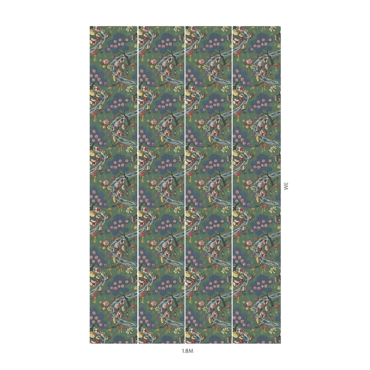 LONDON FIELDS Wallpaper - Nephrite