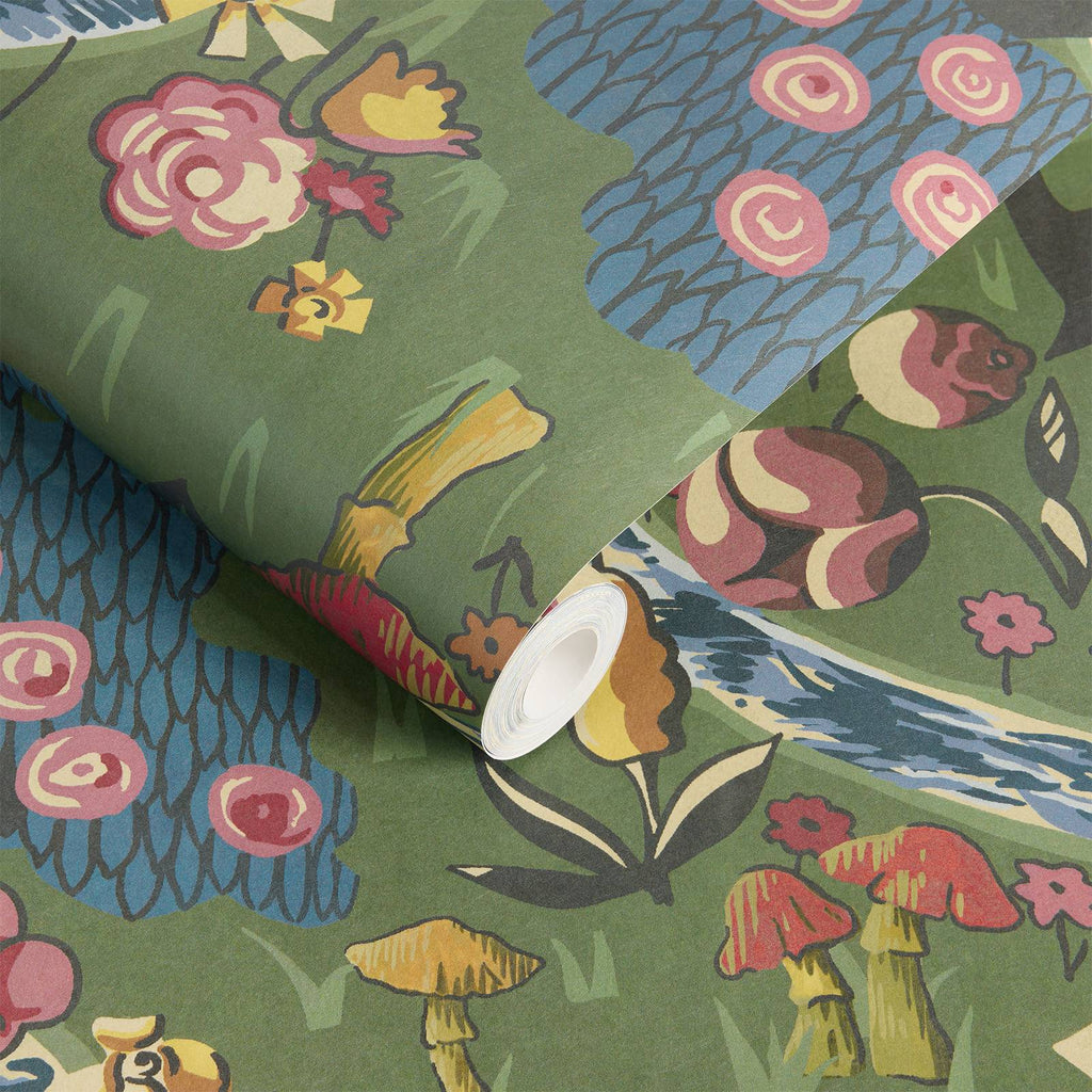 LONDON FIELDS Wallpaper - Nephrite