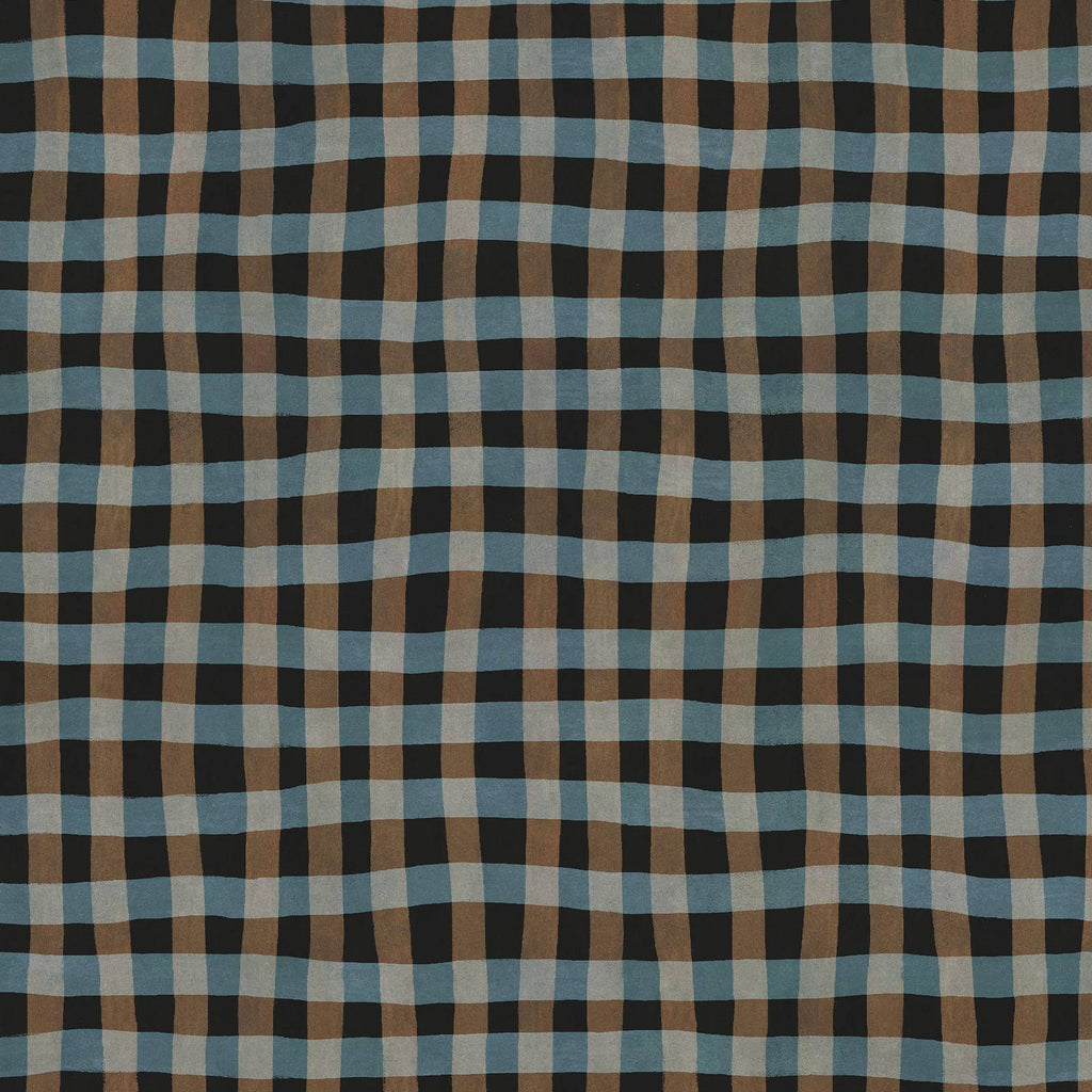 ARTIST'S CHECK Wallpaper - Noir