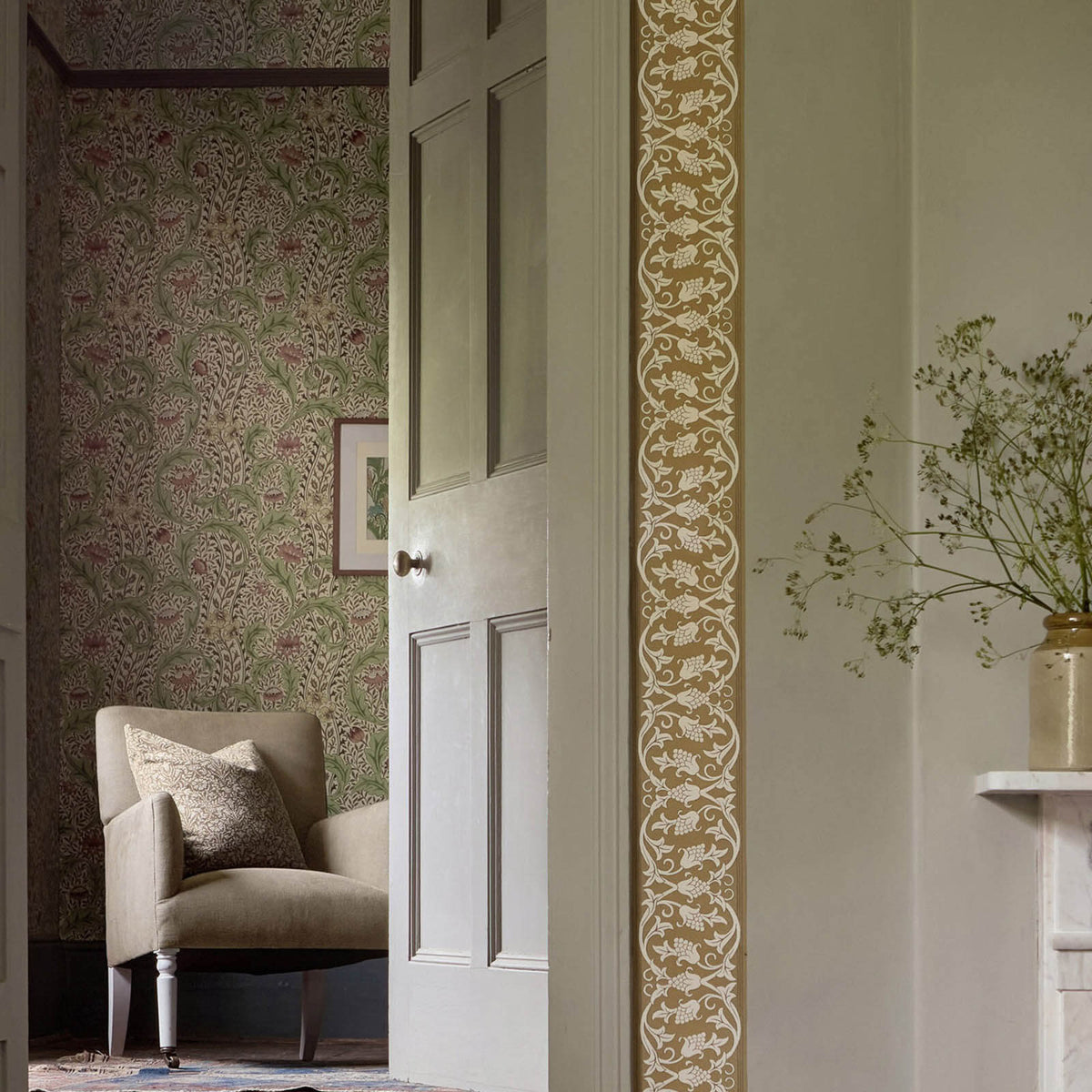 St Johns Border in Sussex Rush by Morris & Co.