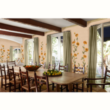Load image into Gallery viewer, Sunflower Field Grasscloth Mural by Peter Dunham - Original