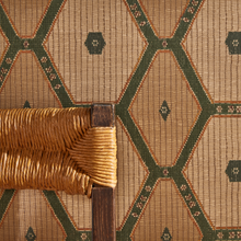 Load image into Gallery viewer, Tuareg Grasscloth Wallpaper by Peter Dunham - Madder/Blue