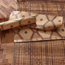 Load image into Gallery viewer, Tuareg Grasscloth Wallpaper by Peter Dunham - Midnight/Red