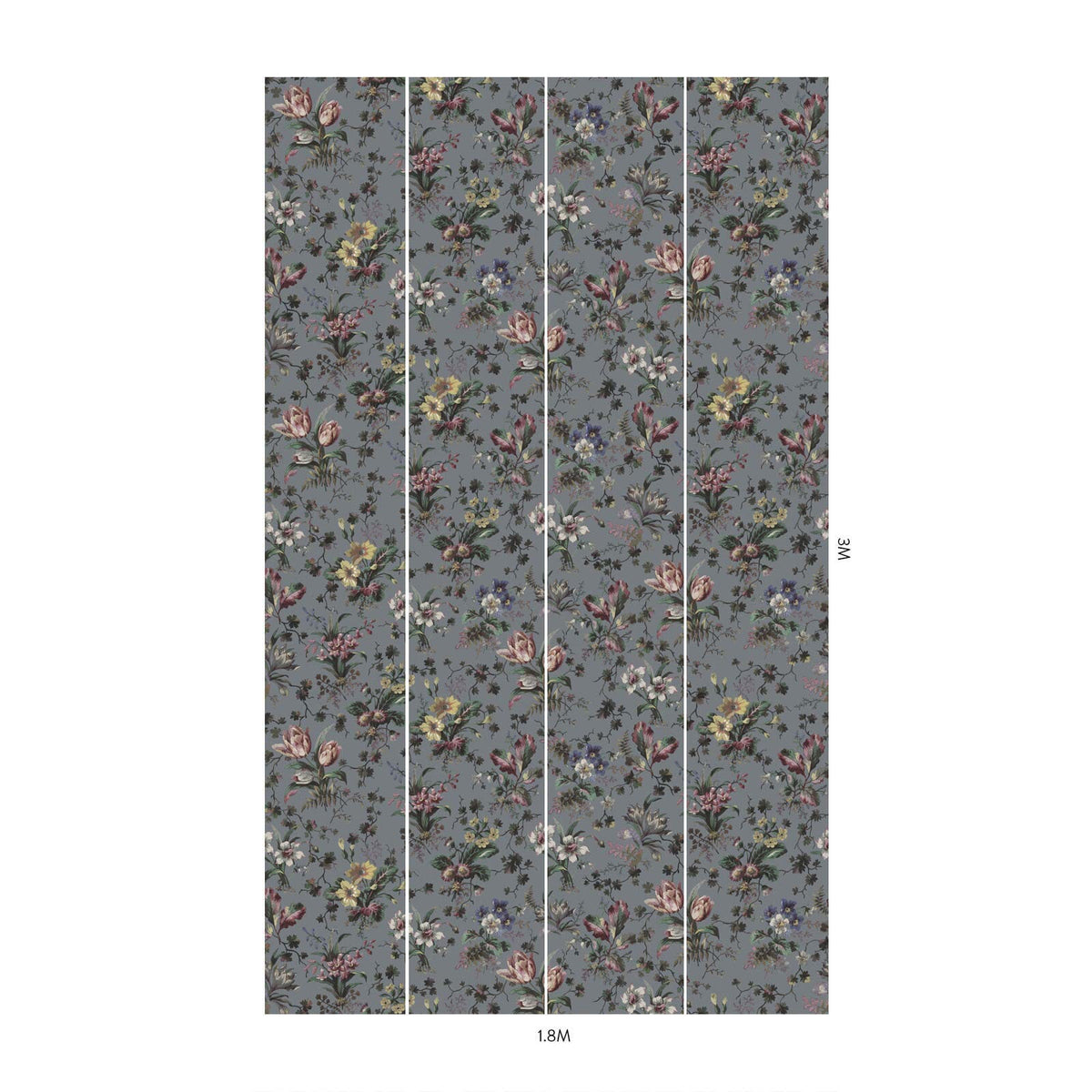 TULIPA Wallpaper - Pewter