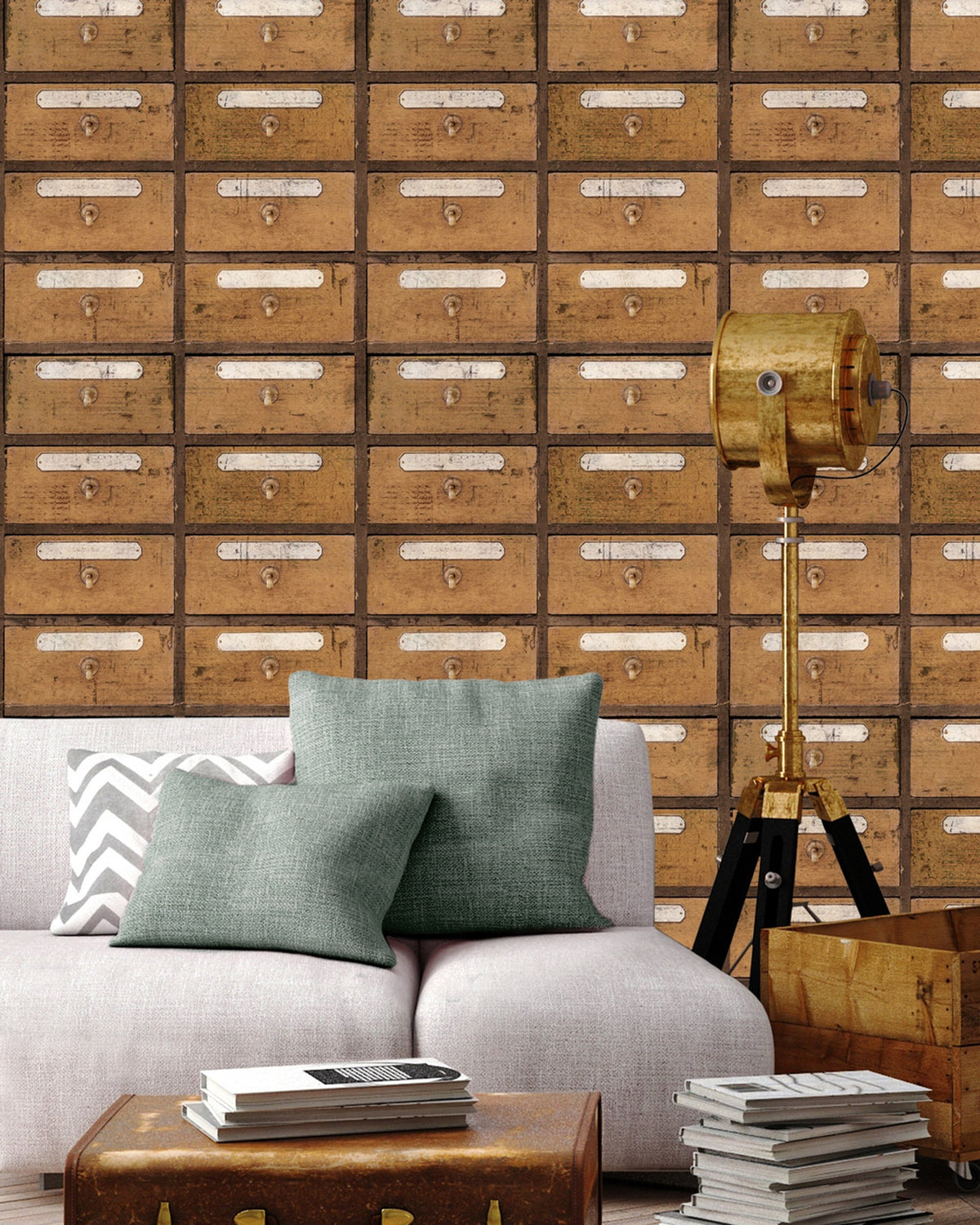 VINTAGE PHARMACY WALLPAPER