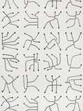 Vrillette wallpaper in Charbon