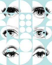 Load image into Gallery viewer, EYES AND CIRCLES WALLPAPER