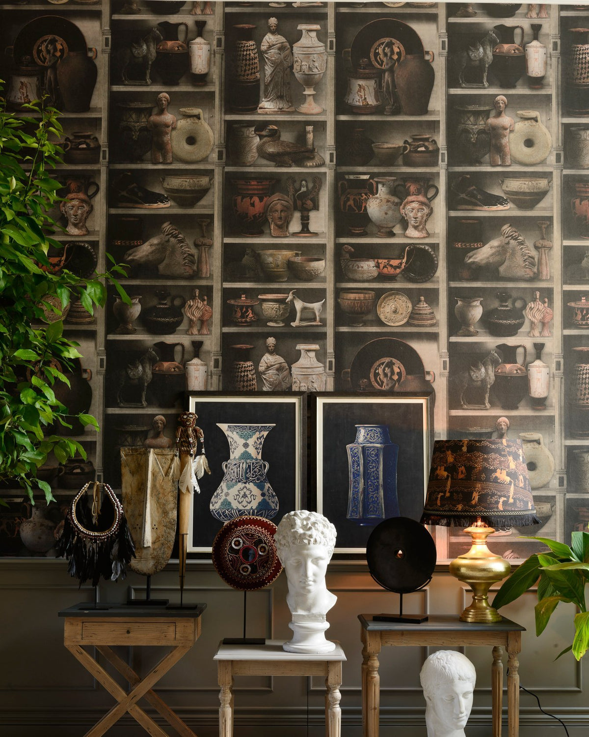 GREEK POTTERY WALLPAPER