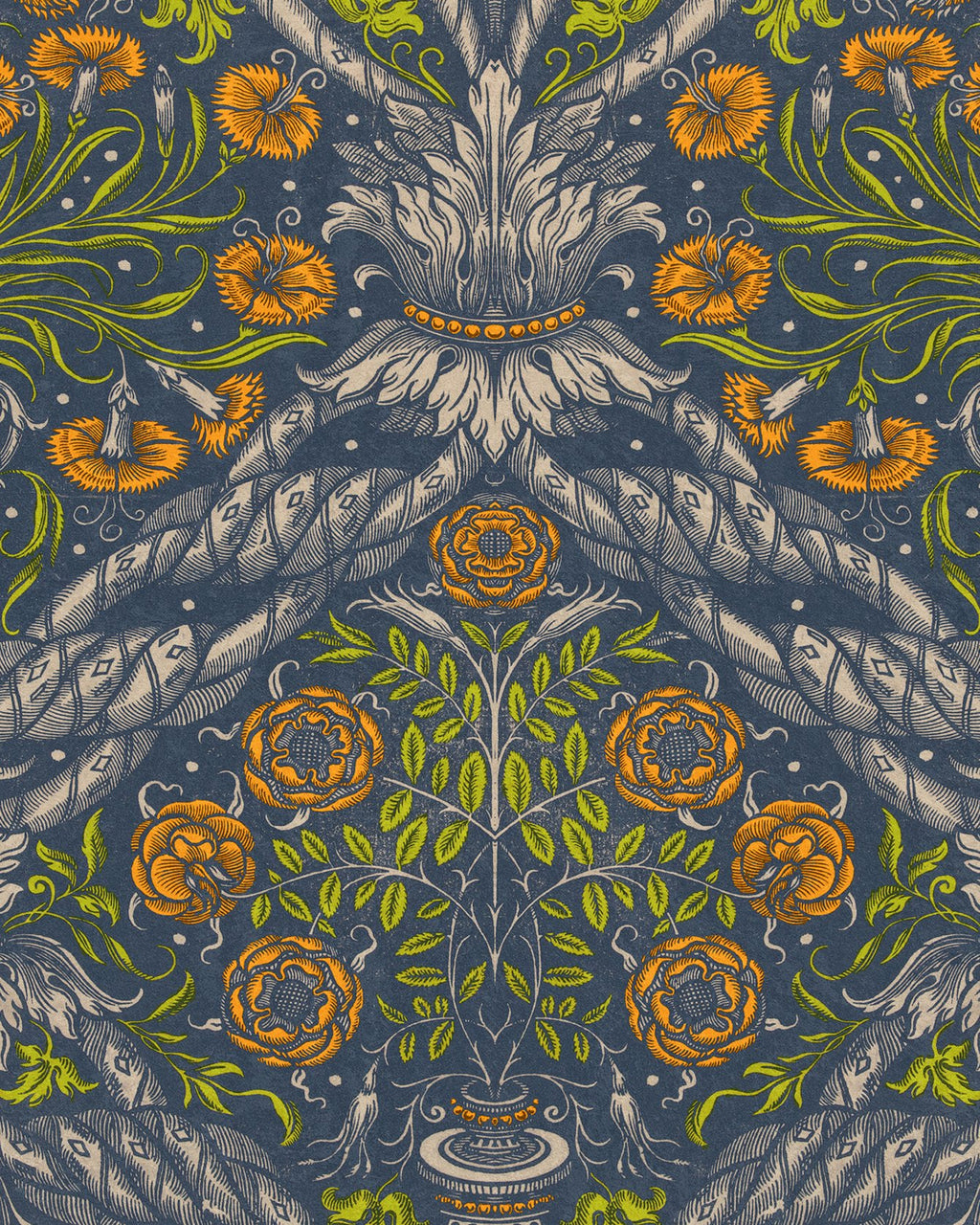 FLORAL ORNAMENT WALLPAPER
