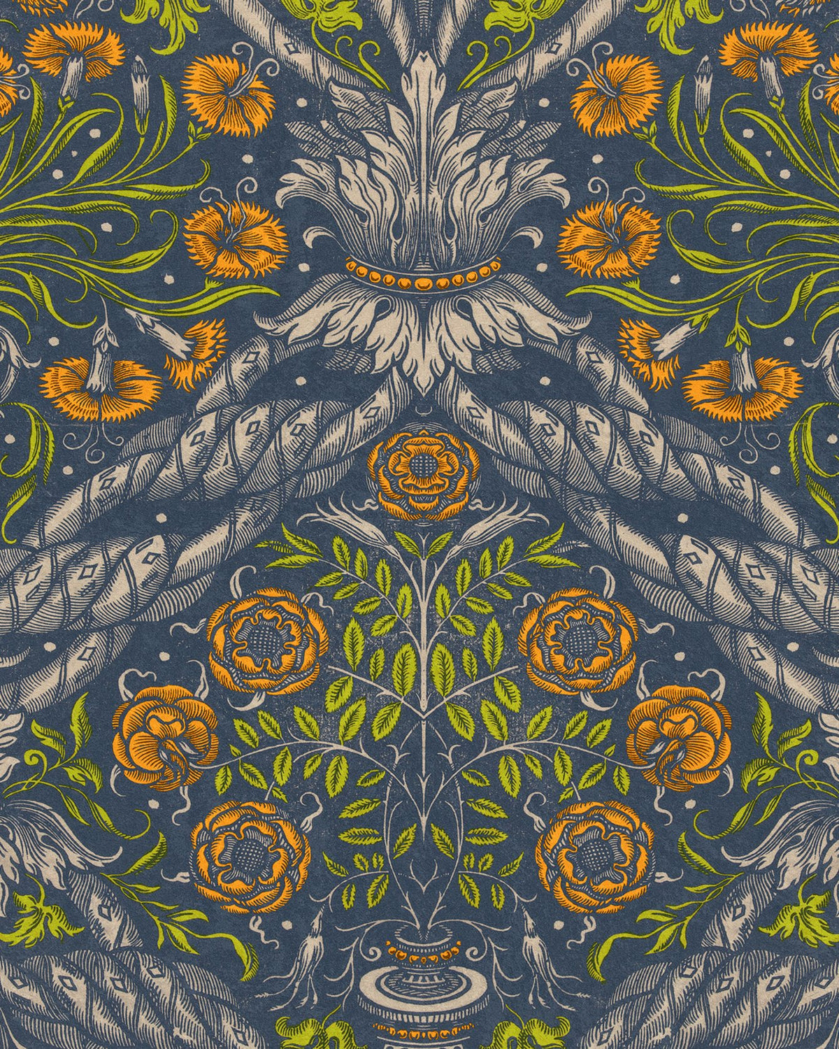 FLORAL ORNAMENT WALLPAPER
