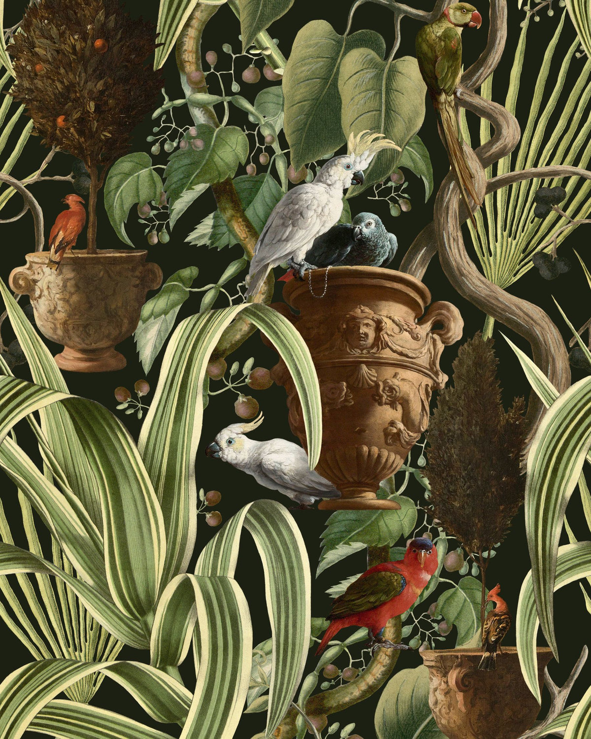 EXOTIC MENAGERIE WALLPAPER