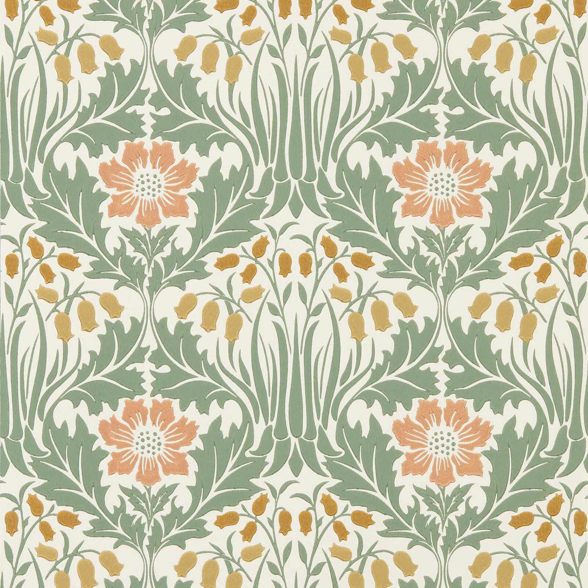 Woodbell & Anemone in Rose/Sage by Morris & Co.