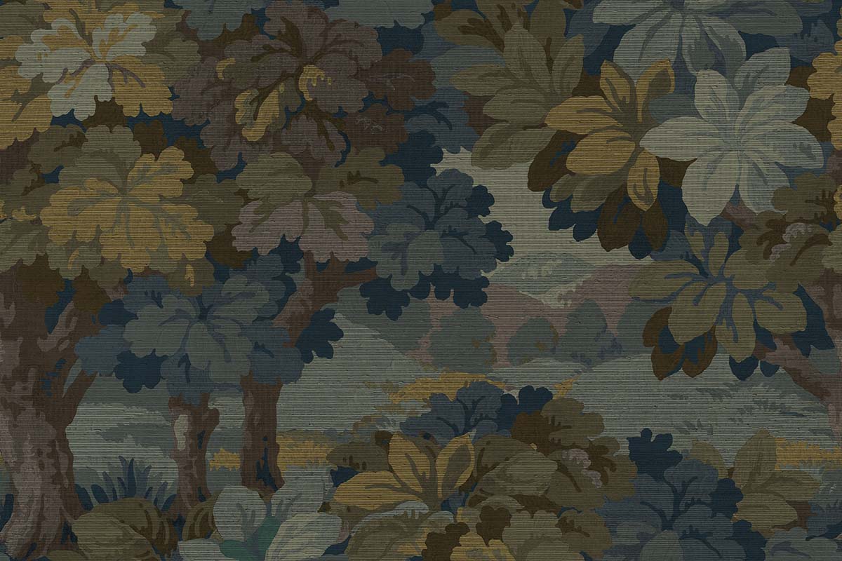 Woodland Forest wallpaper in Deep Seas – TR70102