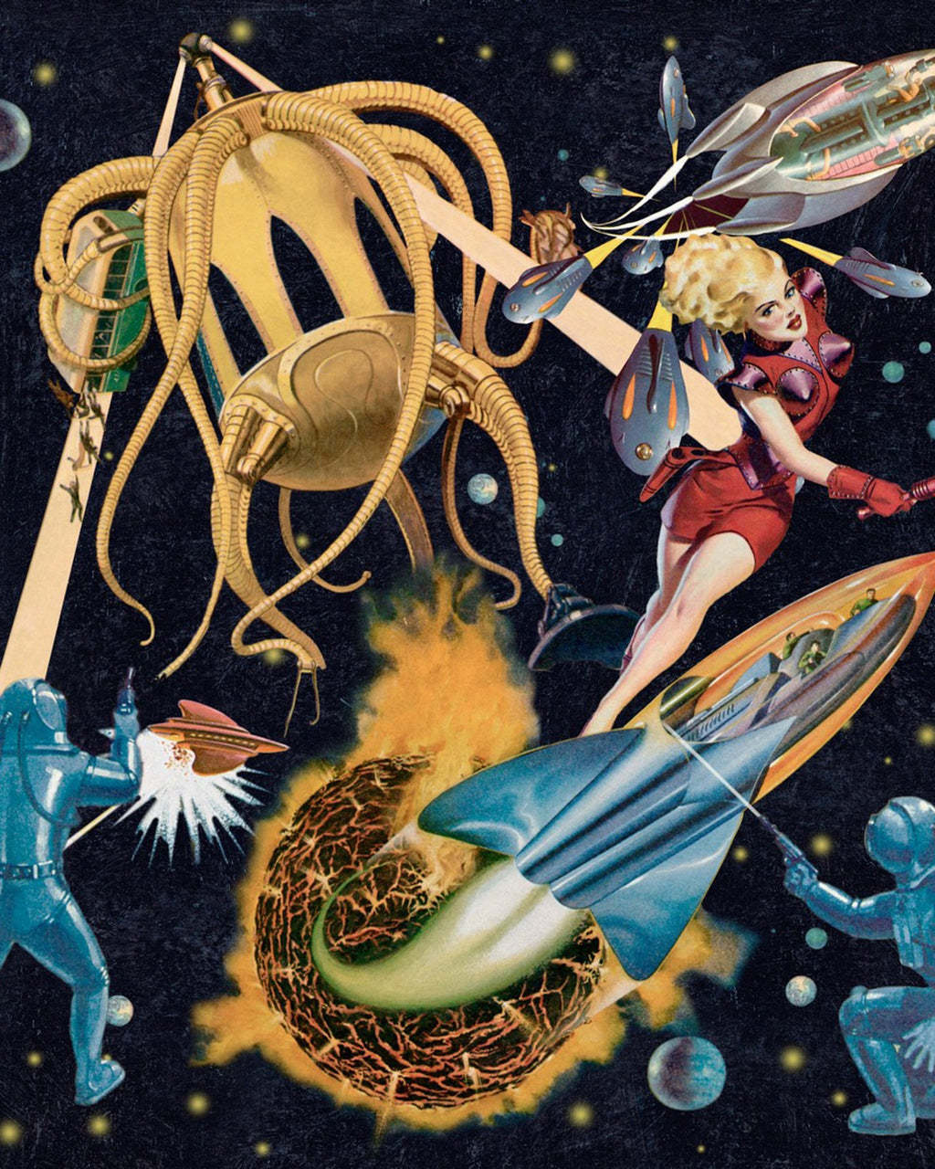 SCI-FI PULP WALLPAPER