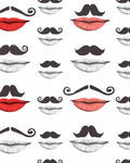 MOUSTACHE AND LIPS WALLPAPER