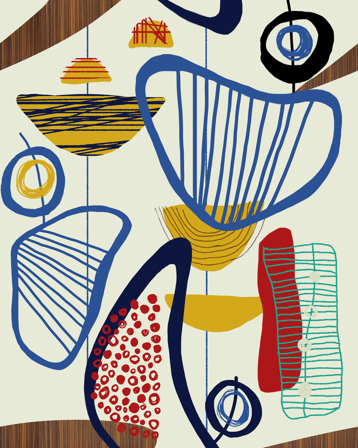 SUSPENDED FORMS WALLPAPER