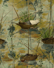 Load image into Gallery viewer, MOORED BOATS WALLPAPER