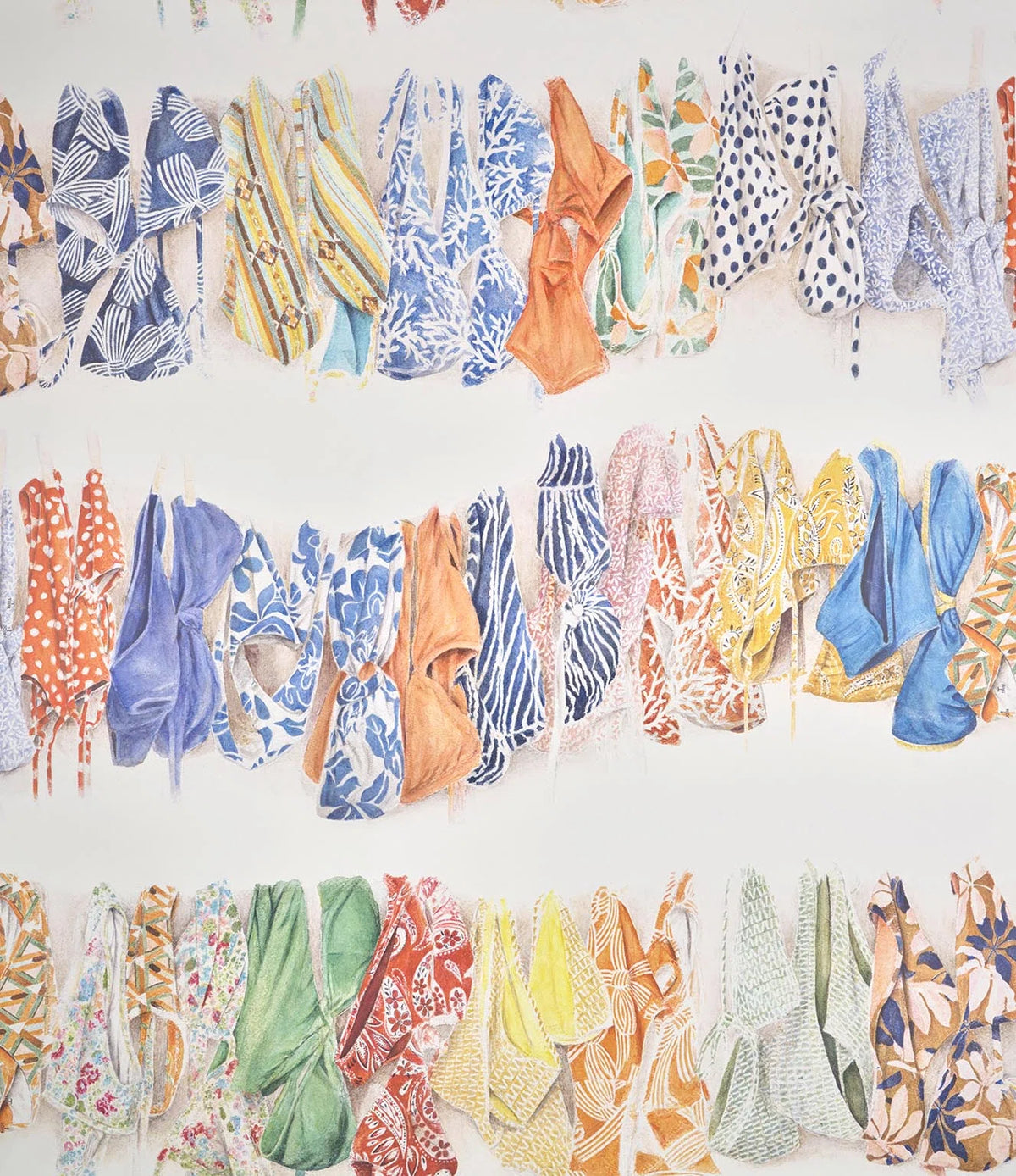 La baignade wallpaper in Multicolore