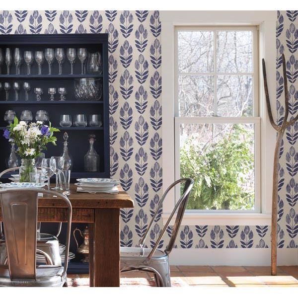Scandinavian Block Print Tulip