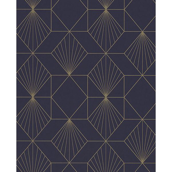 Halcyon Plum Geometric Wallpaper