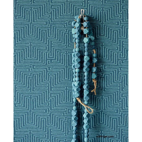 Geometric Teal Kairo Wallpaper