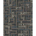 Geometric Dark Brown Tebessa Wallpaper