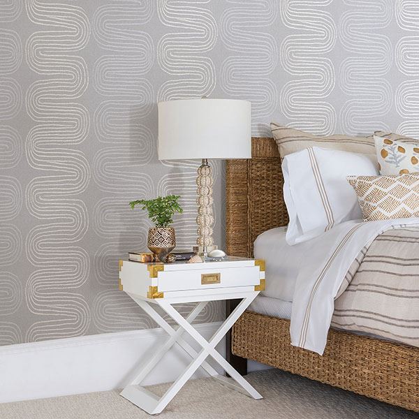 Zephyr Abstract Stripe Wallpaper