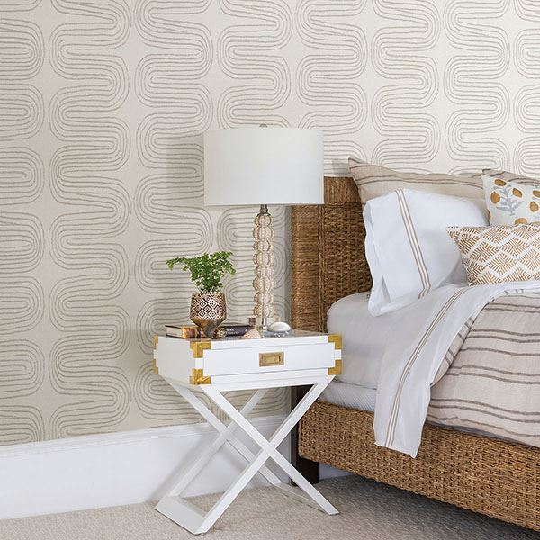 Zephyr Abstract Stripe Wallpaper