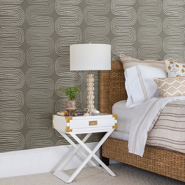 Zephyr Abstract Stripe Wallpaper