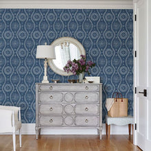Load image into Gallery viewer, Painterly Indigo Wallpaper by Sarah Richardson