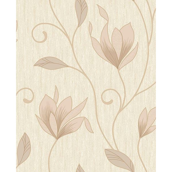 Synergy Gold Floral Trails Wallpaper