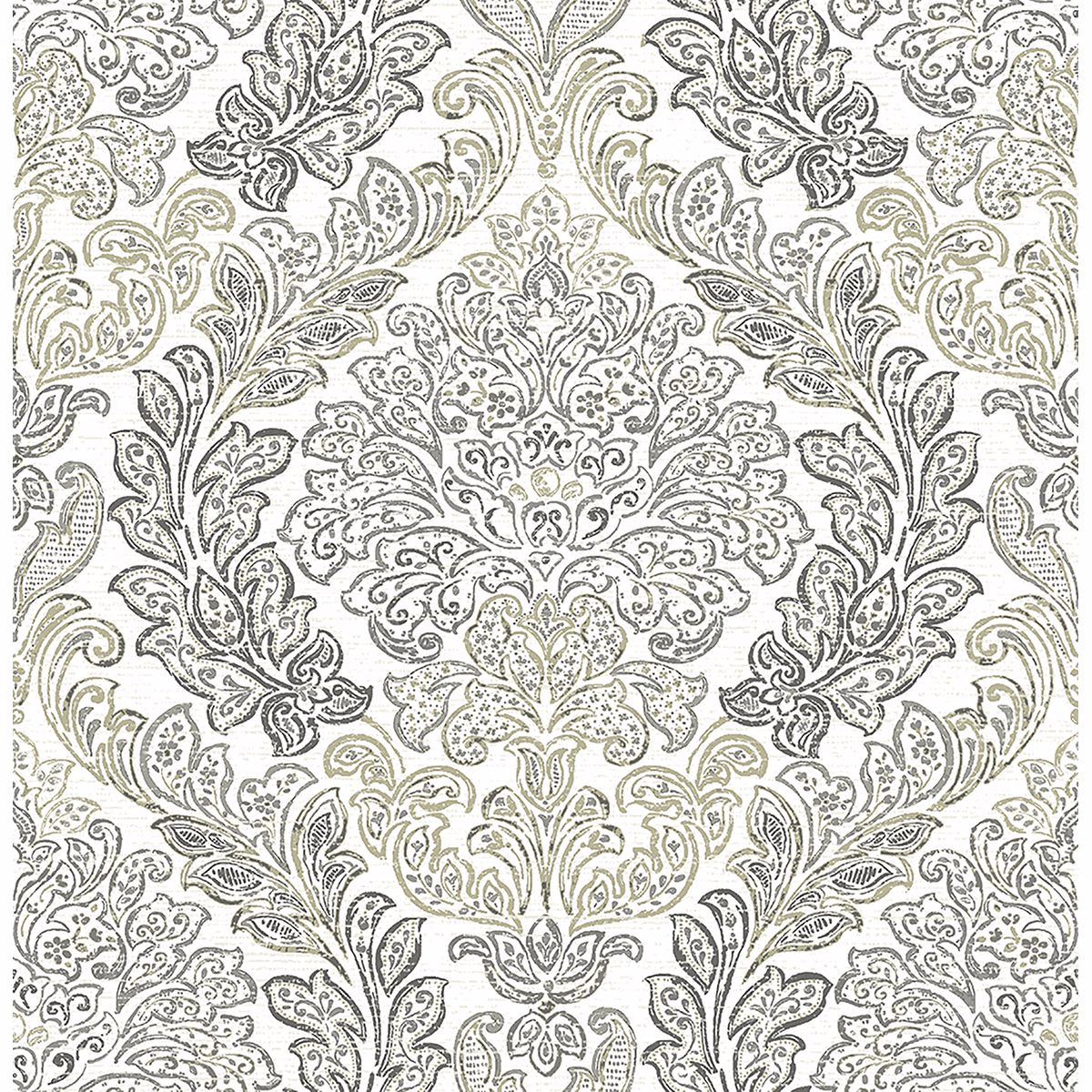 Fontaine Grey Damask