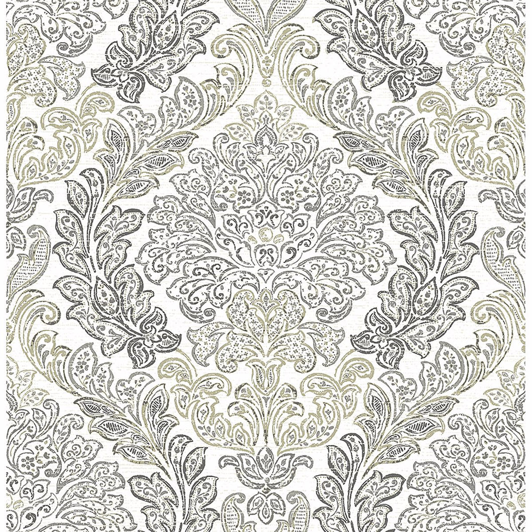 Fontaine Grey Damask