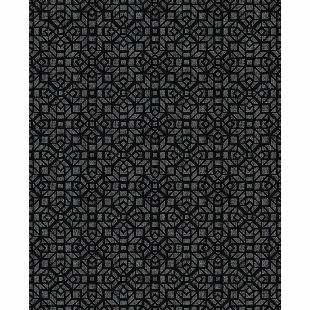Element Black Mosaic Wallpaper