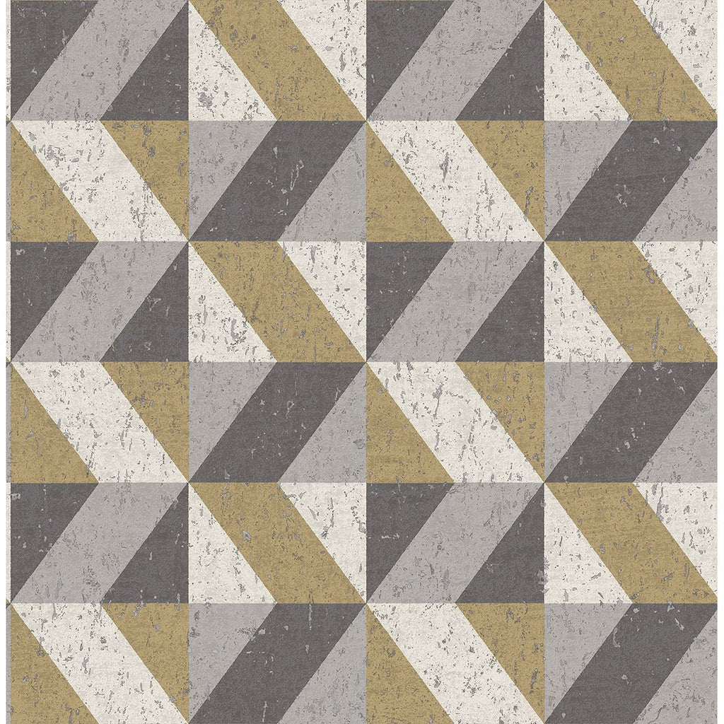 Cerium Concrete Geometric Wallpaper