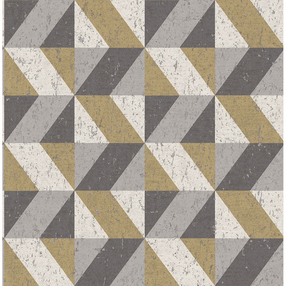 Cerium Concrete Geometric Wallpaper