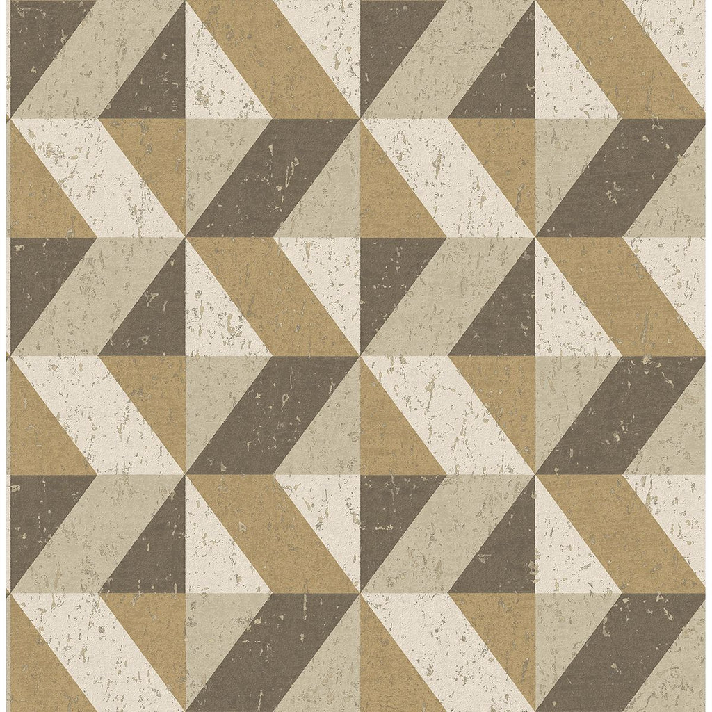 Cerium Concrete Geometric Wallpaper