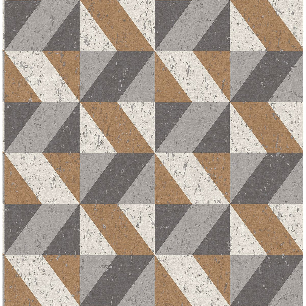 Cerium Concrete Geometric Wallpaper